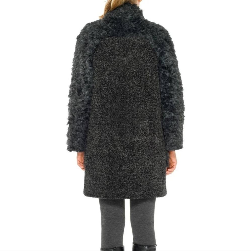 🔥Max Studio Faux Fur Wool Jacket - Picture 12 of 17